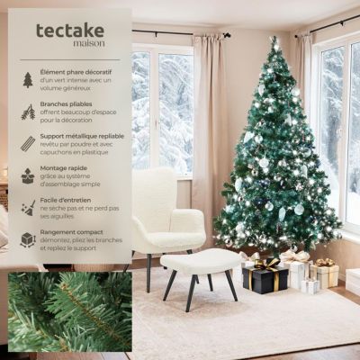 Sapin de Noël artificiel et vert vert