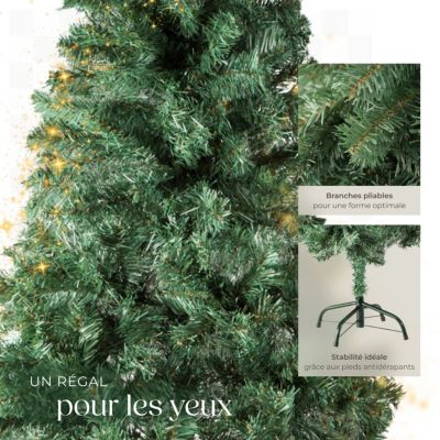Sapin de Noël artificiel et vert vert