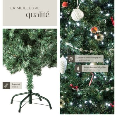 Sapin de Noël artificiel et vert vert