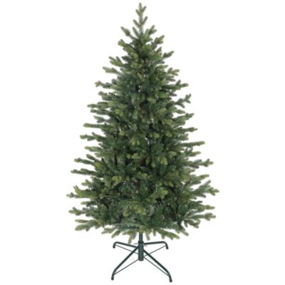 Sapin de Noël artificiel H.150cm épicéa grand réalisme 1202 branches piètement métal pliable vert