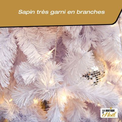 Sapin de Noël Artificiel Haut de Gamme - Réaliste, Facile à Monter - Décoration Intérieure