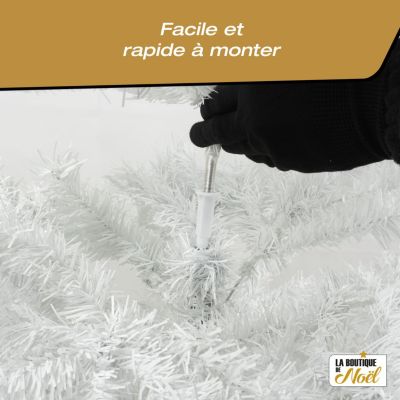Sapin de Noël Artificiel Haut de Gamme - Réaliste, Facile à Monter - Décoration Intérieure