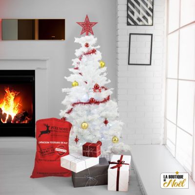 Sapin de Noël Artificiel Haut de Gamme - Réaliste, Facile à Monter - Décoration Intérieure