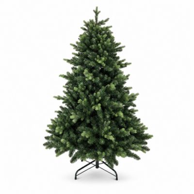 Sapin de Noël artificiel réaliste en PE/PVC 240 cm - Épicéa blanc conique - Little Grove