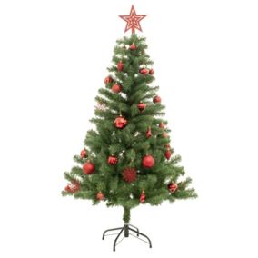 Sapin de Noël avec 39 décorations (150 cm - Vert)