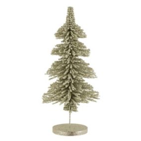 Sapin de Noël Déco "Paillettes" 56cm Vert Clair