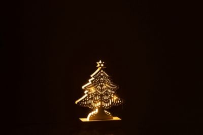 Sapin de Noël décoratif Led bois blanc small