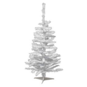 Sapin de noël "elégant" 100cm blanc - feeric lights & christmas