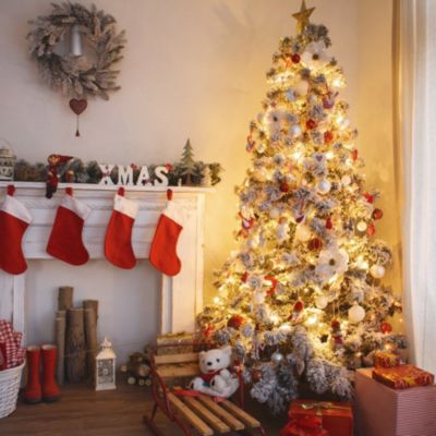 Sapin de Noël enneigé 150 cm épais réaliste sapin artificiel 809 branches