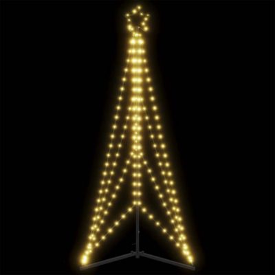 Sapin de Noël à LED 363 LED blanc chaud 182 cm vidaXL
