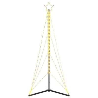 Sapin de Noël à LED 363 LED blanc chaud 182 cm vidaXL