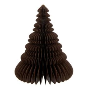 Sapin de Noël à Poser en Papier "Pliant" 30cm Marron