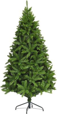 Sapin De Noël Artificiel Vert 120 Cm - PVC Avec Base En Plastique, 200 Branches (Décoration Non Incluse) - 7