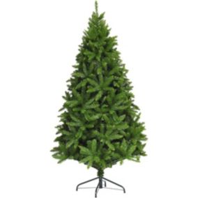 Sapin de Noel Artificiel 600 Branches en PVC Ignifuge Ouverture Automatique Arbre de Noel 150CM