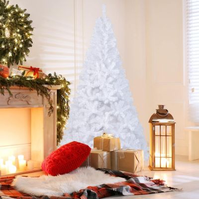 SHareconn Sapin De Noël Artificiel 210 Cm – 1463 Branches PE/PVC Denses – Socle Bois Pliable – Vert Naturel – Montage Facile