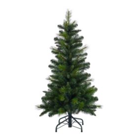 Sapin de Noël artificiel Eiger H.122cm vert support inclus