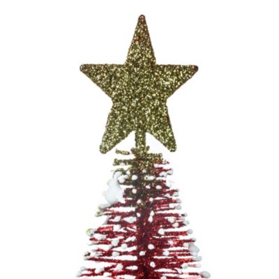 Sapin de Noël artificiel rouge 14 cm