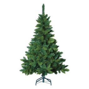 Sapin de Noël artificiel vert Blooming H.180 cm support inclus