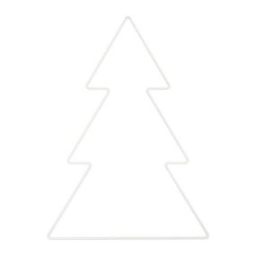 Sapin métallique blanc 20,5 x 28,5 cm