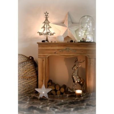 Sapin porte bougie en aluminium Hauteur 56cm