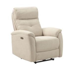 SARAGOSSE - Fauteuil Electrique Tissu Polyester Beige