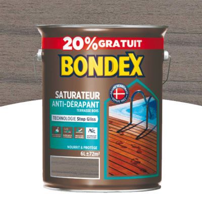saturateur anti derapant gris vintage bondex 5l 20 castorama