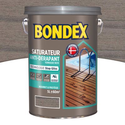 saturateur anti derapant gris vintage bondex 5l castorama