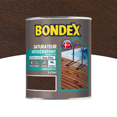 Saturateur anti-dérapant Chocolat Bondex 1L