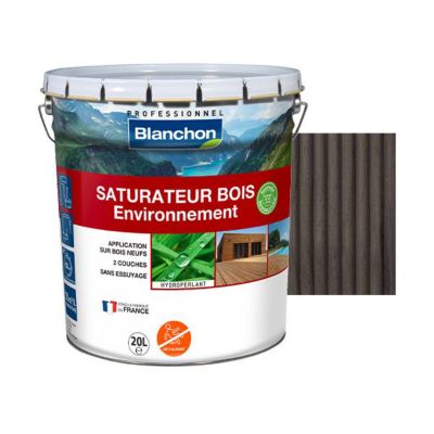 Saturateur Bois Environnement Biosourcé BLANCHON 20 litres  Anthracite