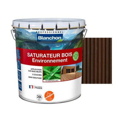 Saturateur Bois Environnement Biosourcé BLANCHON 20 litres  Bois foncé