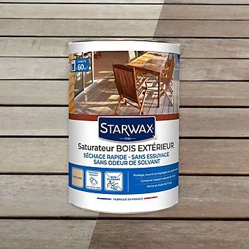 Saturateur extérieur bois Aqua Starwax incolore 5L