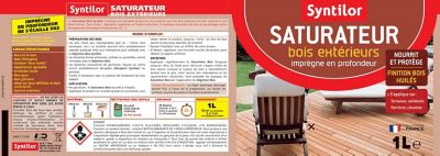 Saturateur extérieur bois s incolore Syntilor 1L