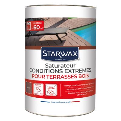 Saturateur extérieur haute protection terrasse bois teck 5L