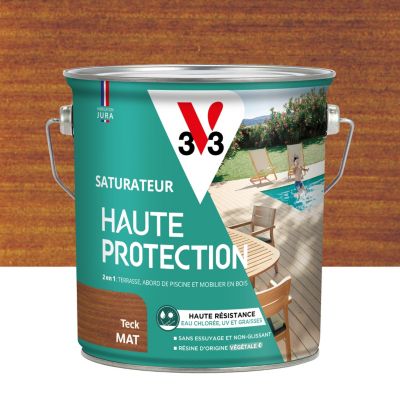 Saturateur extérieur Haute Protection V33 teck mat 2,5L