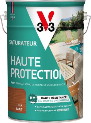 Saturateur extérieur Haute Protection V33 teck mat 5L