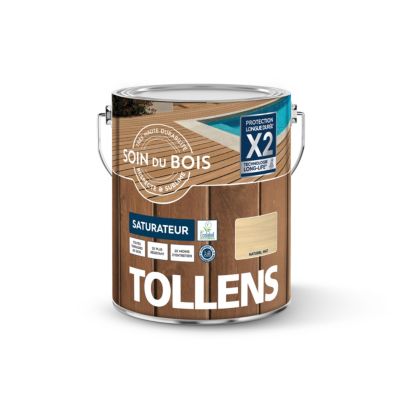 Saturateur extérieur Soin du bois Tollens effet naturel mat 2,5L