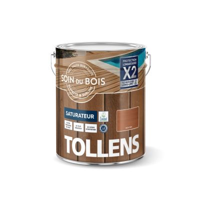 Saturateur extérieur Soin du bois Tollens teck mat 5L