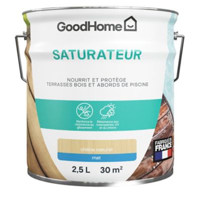 Saturateur extérieur terrasse naturel mat GoodHome 2.5L