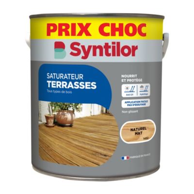 Saturateur extérieur terrasses Syntilor naturel mat 5L