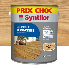 Saturateur extérieur terrasses Syntilor naturel mat 5L