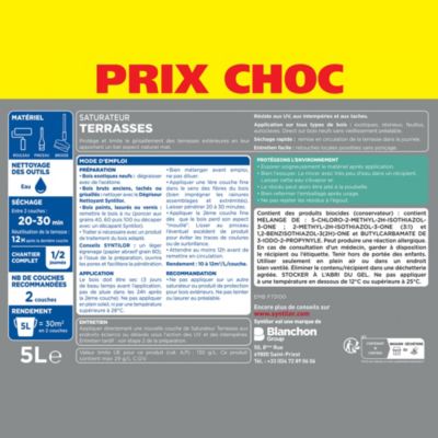 Saturateur extérieur terrasses Syntilor naturel mat 5L
