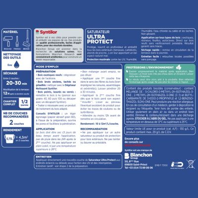 Saturateur extérieur Ultra Protect chocolat Syntilor 5L
