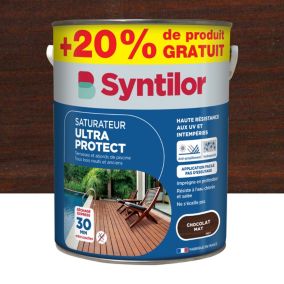 Saturateur extérieur Ultra Protect chocolat Syntilor mat naturel 5L + 20% gratuit