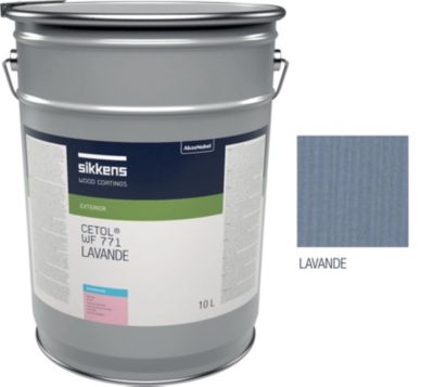 Saturateur pour bois extérieur SIKKENS CETOL WF 771 - Protection et finition - Mat - 10 L - Coloris Lavande