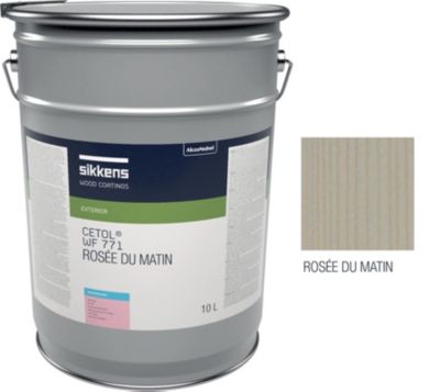 Saturateur pour bois extérieur SIKKENS CETOL WF 771 - Protection et finition - Mat - 10 L - Coloris Rosée du Matin