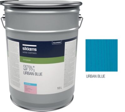 Saturateur pour bois extérieur SIKKENS CETOL WF 771 - Protection et finition - Mat - 10 L - Coloris Urban blue