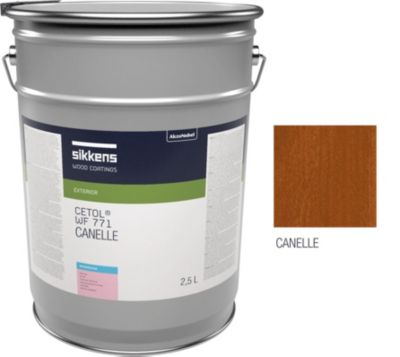 Saturateur pour bois extérieur SIKKENS CETOL WF 771 - Protection et finition - Mat - 2,5 L - Coloris Cannelle