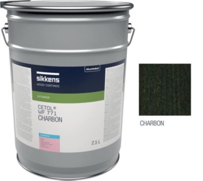 Saturateur pour bois extérieur SIKKENS CETOL WF 771 - Protection et finition - Mat - 2,5 L - Coloris Charbon
