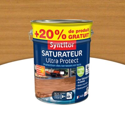 Saturateur Syntilor Aquarethane Bois Clair 5l 20 Gratuit Castorama