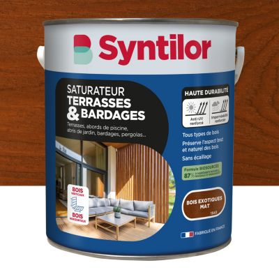 Saturateur terrasses & bardages Syntilor mat bois exotiques 5L